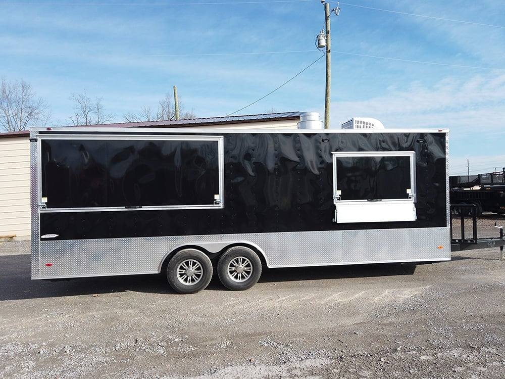 Black 8.5 X 24′ Porch Style Concession Food Trailer — photo 14