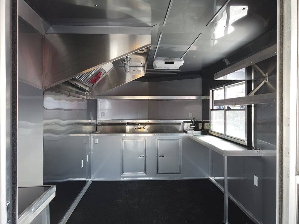 Black 8.5 X 24′ Porch Style Concession Food Trailer — photo 11