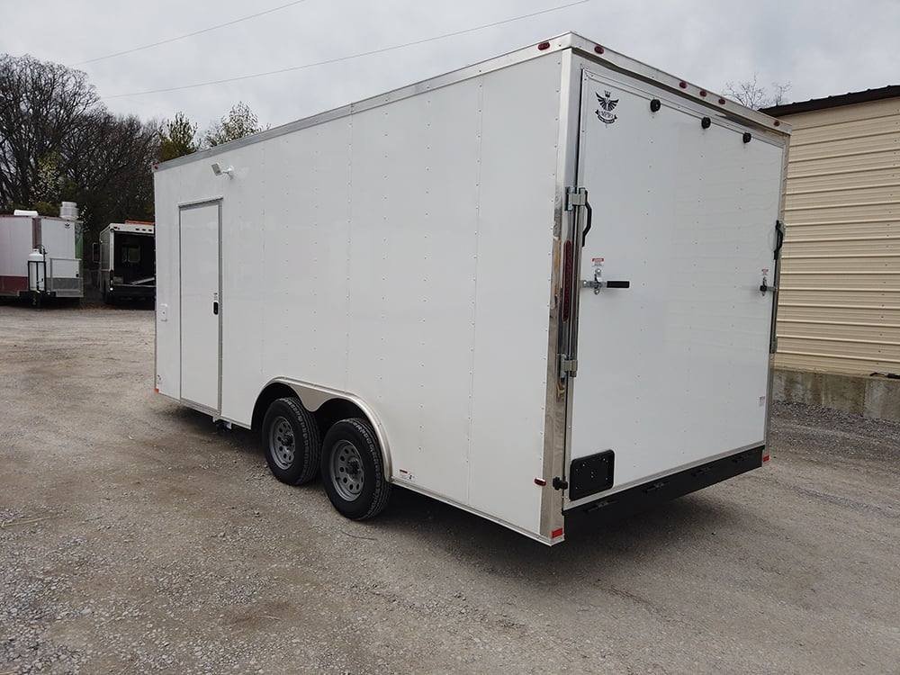8.5′ x 18′ White Vending Concession Food Trailer — photo 12