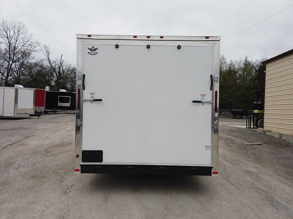 8.5′ x 18′ White Vending Concession Food Trailer — photo 14