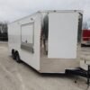 8.5 x 18 white vending trailer elite roomy unit