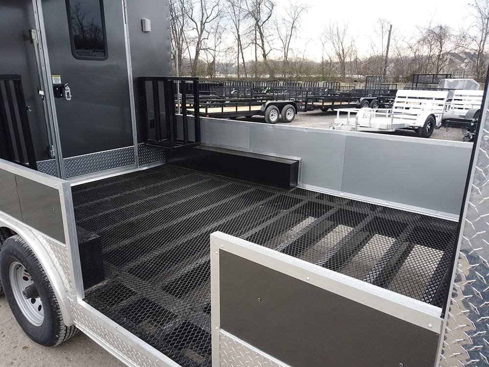 8.5′ x 22′ Charcoal Grey BBQ Porch Concession Food Trailer — photo 4