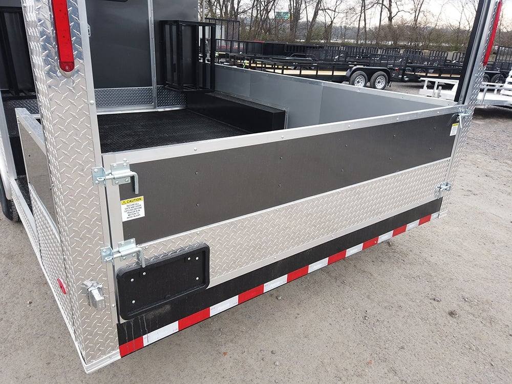 8.5′ x 22′ Charcoal Grey BBQ Porch Concession Food Trailer — photo 11