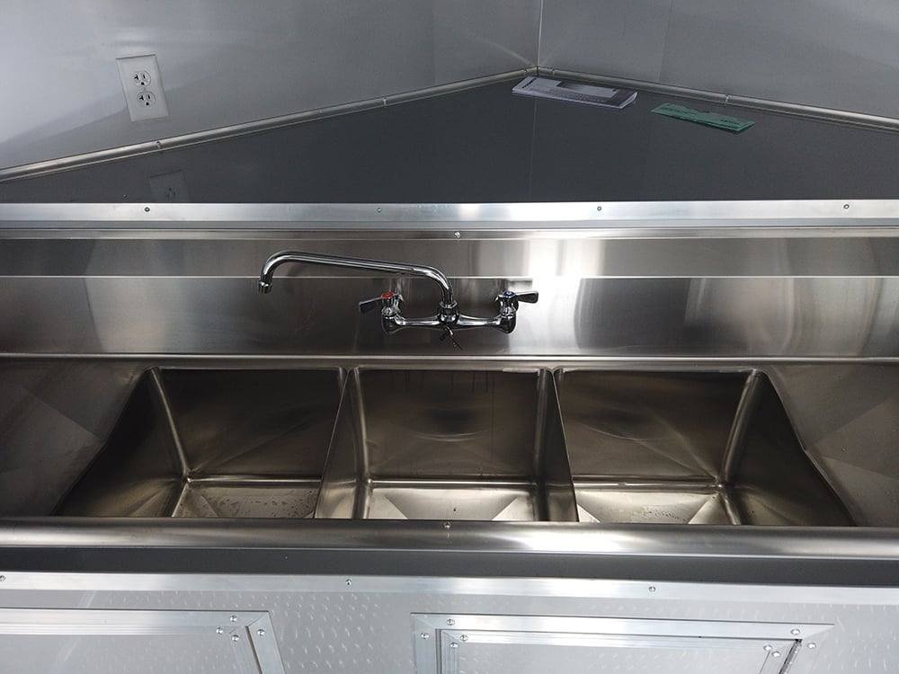 8.5′ x 22′ Charcoal Grey BBQ Porch Concession Food Trailer — photo 3