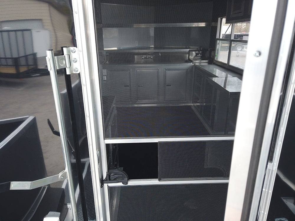 8.5′ x 22′ Black BBQ Porch Concession Food Event Trailer — photo 2