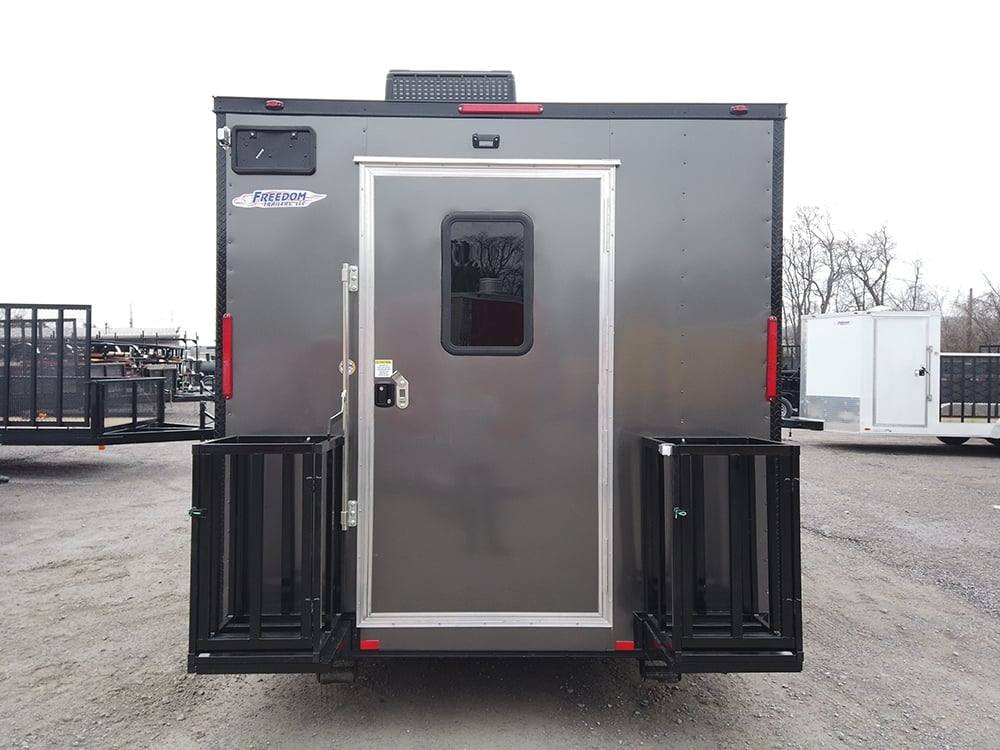 8.5′ x 20′ Charcoal Grey Concession Food Trailer — photo 14