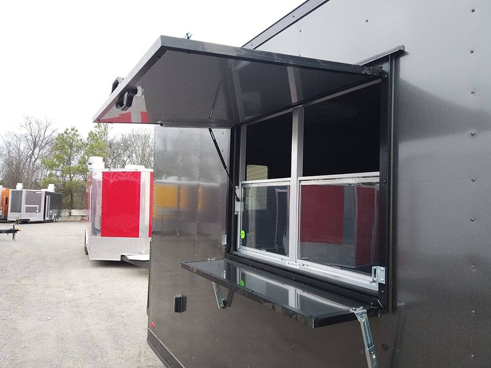 8.5′ x 20′ Charcoal Grey Concession Food Trailer — photo 15