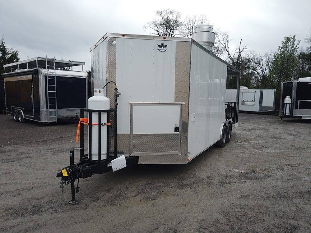 Concession Trailer 8.5′ X 22′ White BBQ Event Catering — photo 2