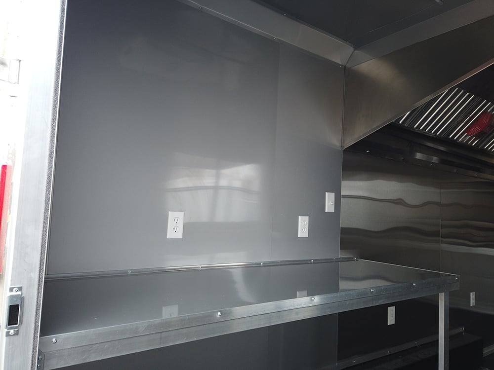 8.5′ x 20′ Charcoal Grey Concession Food Trailer — photo 7