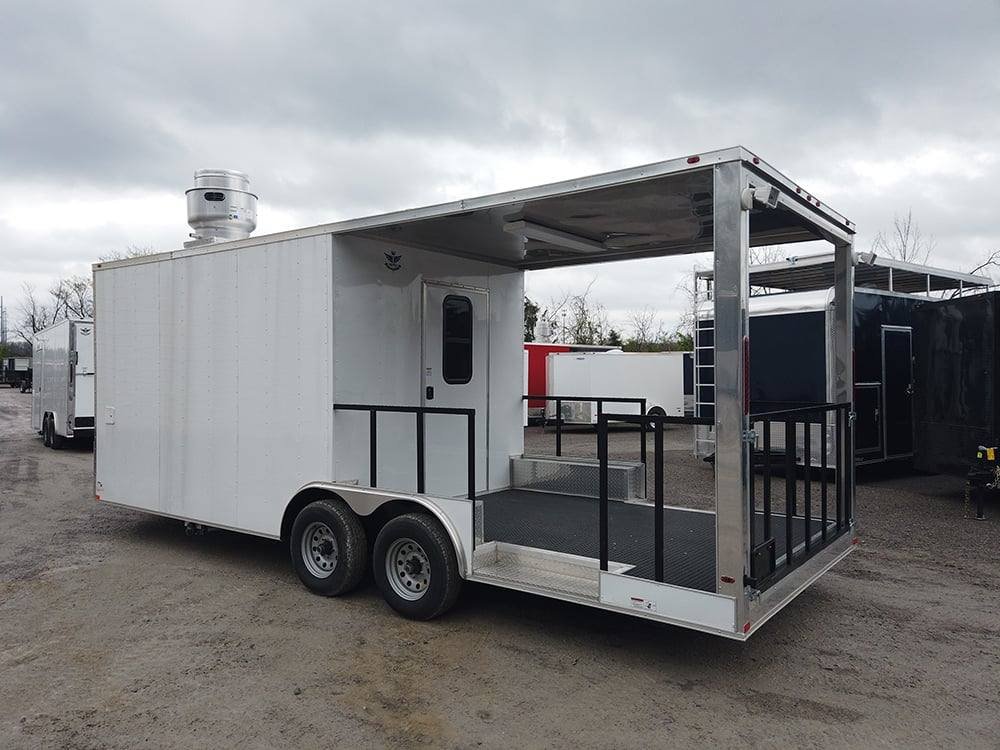 Concession Trailer 8.5′ X 22′ White BBQ Event Catering — photo 4