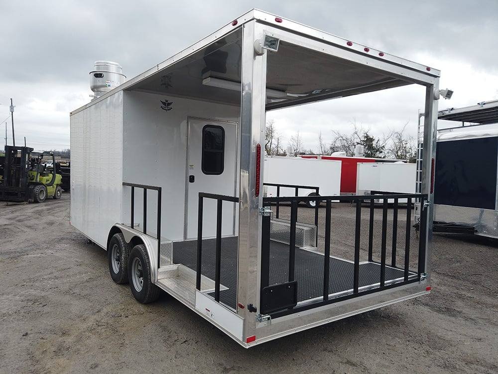 Concession Trailer 8.5′ X 22′ White BBQ Event Catering — photo 5