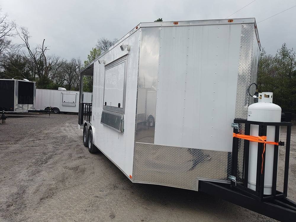 Concession Trailer 8.5′ X 22′ White BBQ Event Catering — photo 10