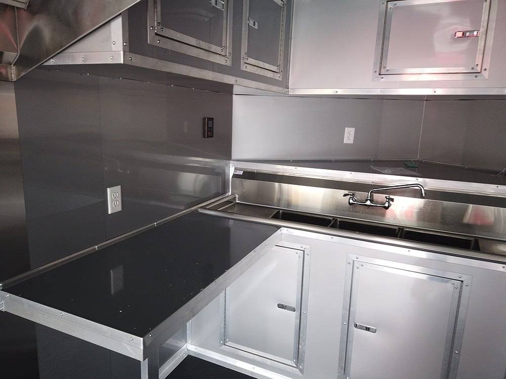 8.5′ x 20′ Charcoal Grey Concession Food Trailer — photo 5