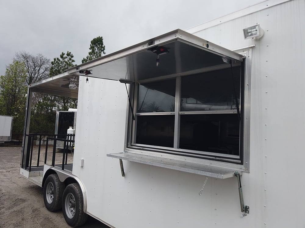 Concession Trailer 8.5′ X 22′ White BBQ Event Catering — photo 11