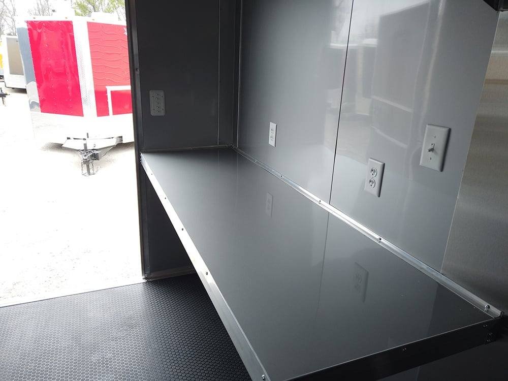 8.5′ x 20′ Charcoal Grey Concession Food Trailer — photo 13
