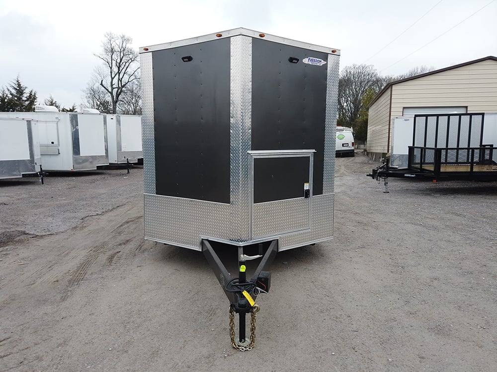 8.5′ x 24′ Charcoal Grey Food Vending Concession Trailer — photo 4