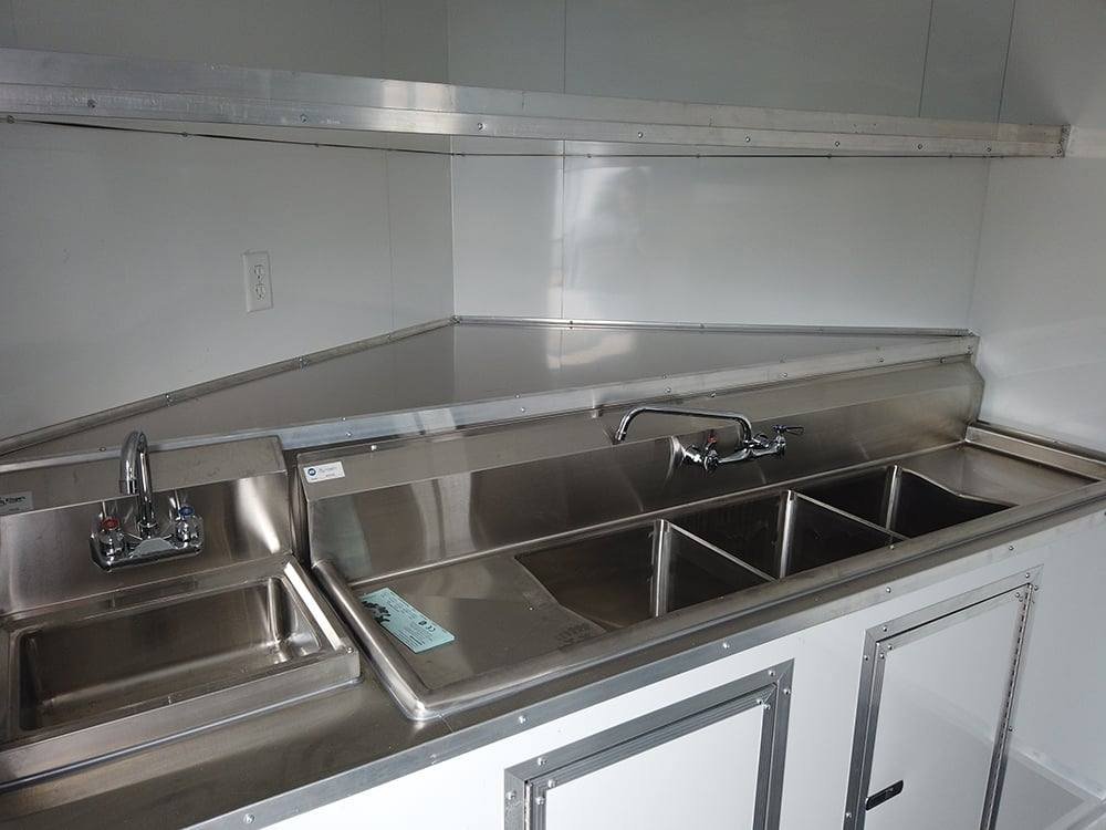 8.5′ x 24′ Charcoal Grey Food Vending Concession Trailer — photo 8