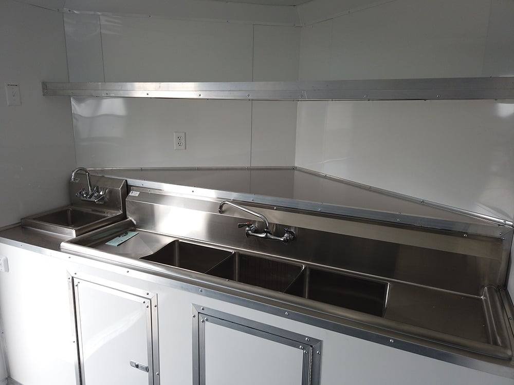 8.5′ x 24′ Charcoal Grey Food Vending Concession Trailer — photo 14