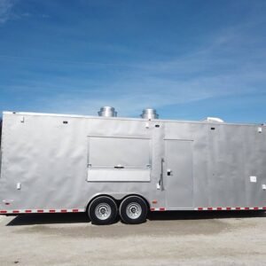 8.5' x 26' Silver Frost Concession Food Trailer