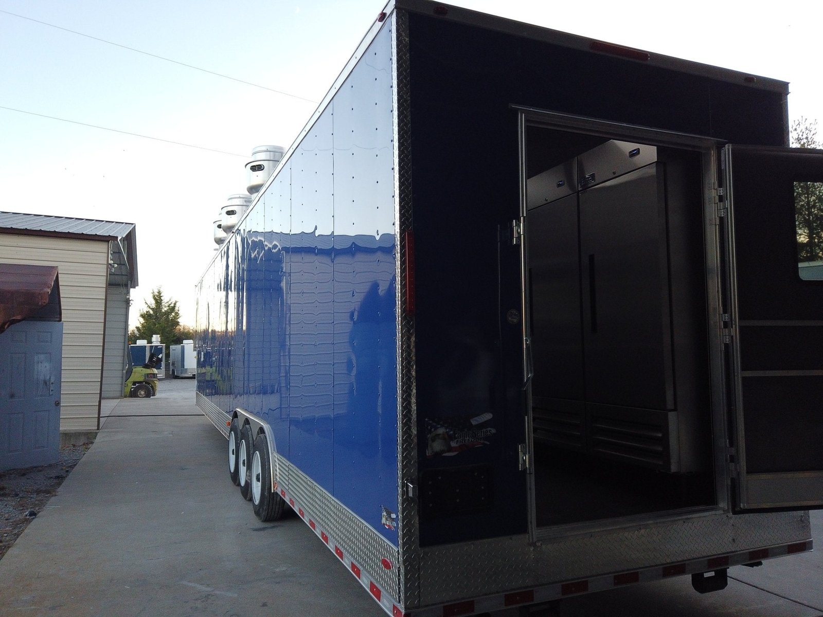 8.5′ x 46′ Cobalt Blue Gooseneck Concession Trailer (Without Appliances) — photo 9