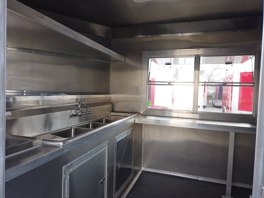 8.5′ x 18′ White Concession Food Trailer with Appliances — photo 14