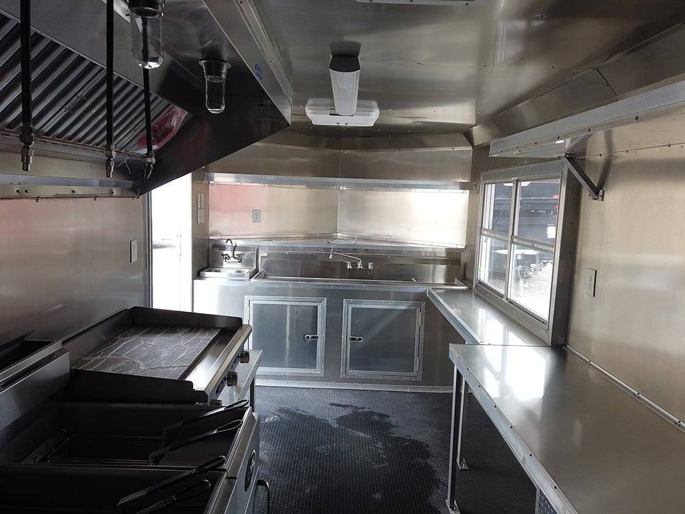 8.5′ x 18′ White Concession Food Trailer with Appliances — photo 8