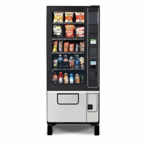VT Slim Chill beverage and snack combination machine front view - view 2
