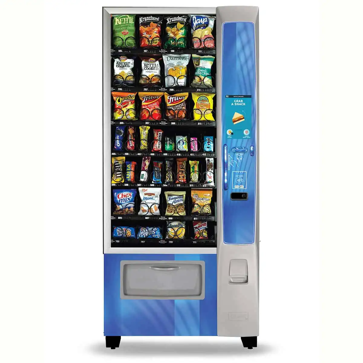 download-17-4.png Used Crane Merchant 4 Media 186 snack vending machine, four-wide touchscreen