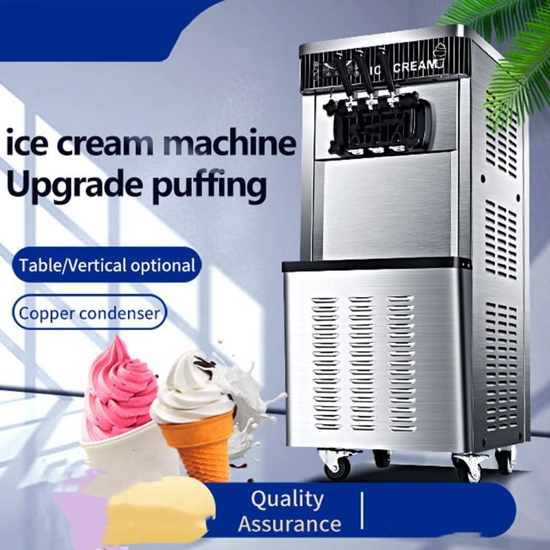 download-5.jpeg Used commercial soft serve ice cream machine, twin-twist countertop unit - view 5