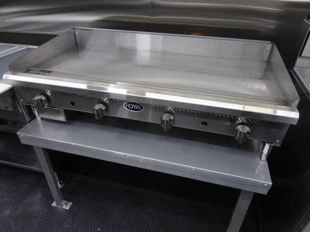 8.5′ x 30′ Orange Flat Nose Food Concession Trailer With Appliances — photo 7