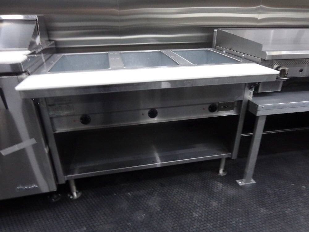 8.5′ x 30′ Orange Flat Nose Food Concession Trailer With Appliances — photo 8