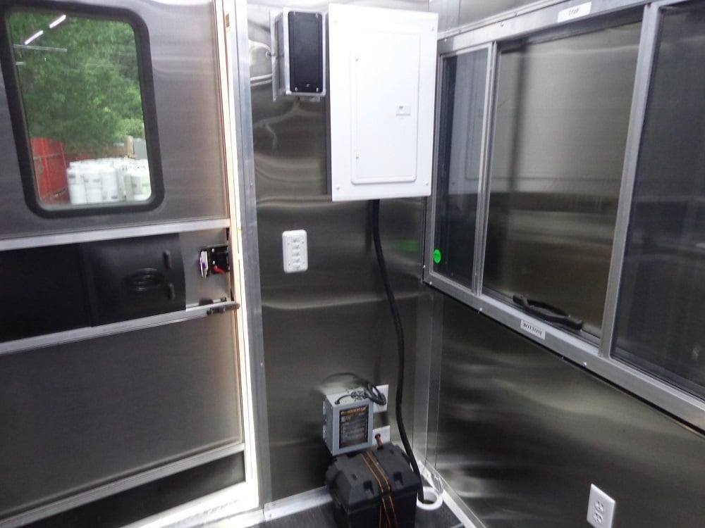 8.5′ x 30′ Orange Flat Nose Food Concession Trailer With Appliances — photo 15