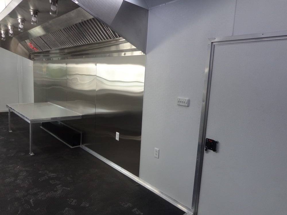 8.5′ X 30′ Orange V-Nose Concession Food Trailer — photo 5