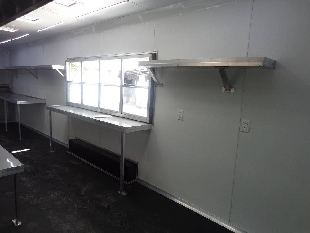 8.5′ X 30′ Orange V-Nose Concession Food Trailer — photo 13