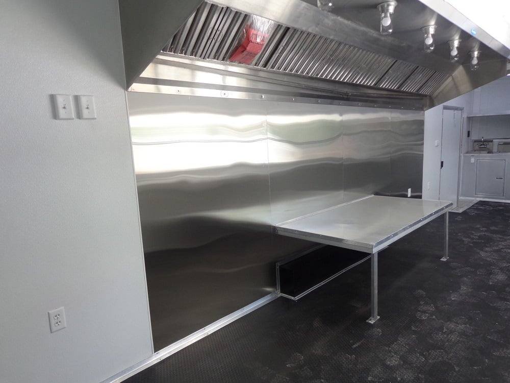 8.5′ X 30′ Orange V-Nose Concession Food Trailer — photo 7