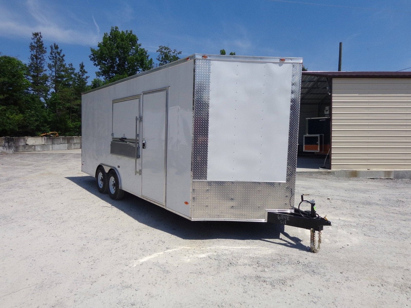 8.5′ x 20′ White Concession Food Trailer With Appliances — photo 12