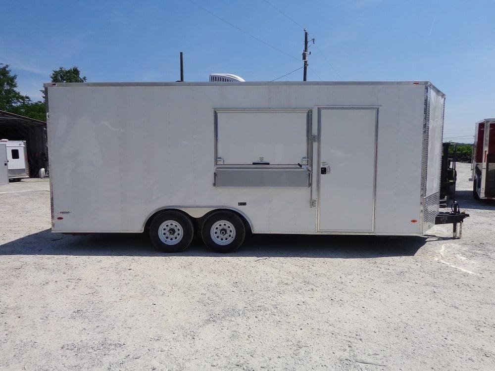 8.5′ x 20′ White Concession Food Trailer With Appliances — photo 9