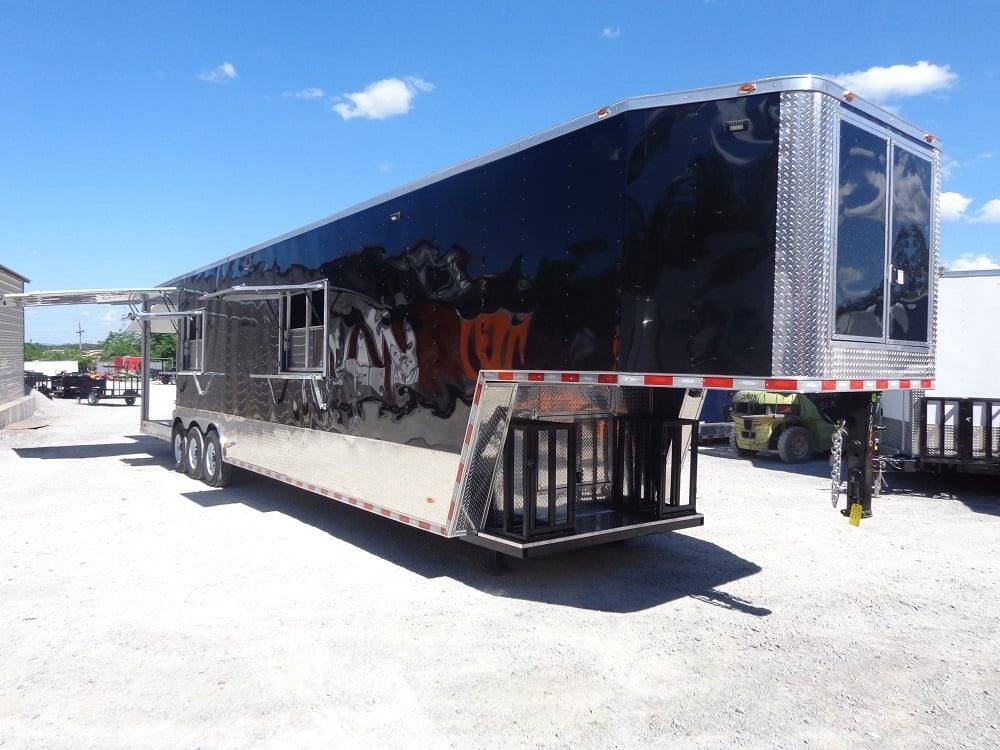 8.5′ x 43′ Gooseneck Concession BBQ Event Food Trailer — photo 12