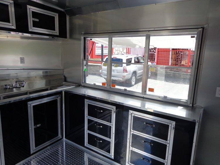 Concession Trailer 8.5’x30′ Food Event Catering BBQ Smoker (Black) — photo 8