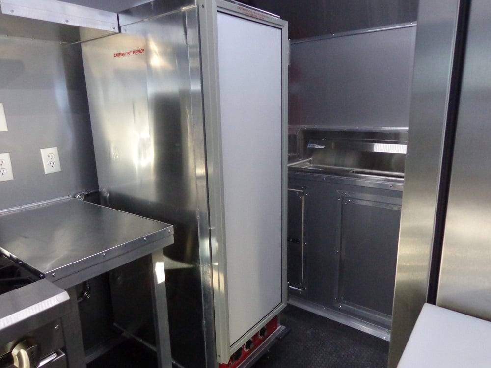 8.5′ x 22′ Flat Front Red Concession Porch Style Trailer With Appliances — photo 11