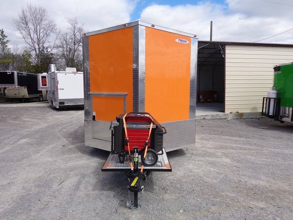 8.5′ x 16′ Orange Concession Food Trailer — photo 6