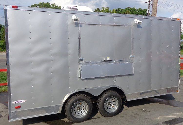 Concession Trailer 8.5′ x 16′ Silver Frost Vending Catering — photo 9
