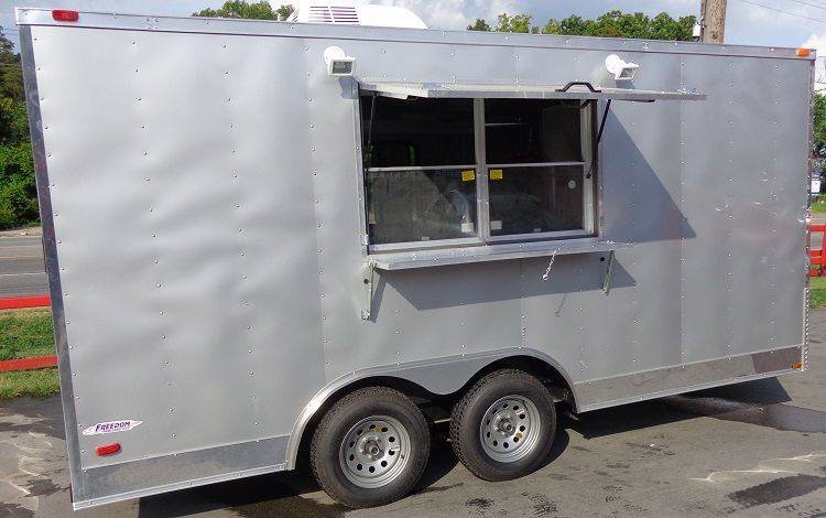 Concession Trailer 8.5′ x 16′ Silver Frost Vending Catering — photo 13