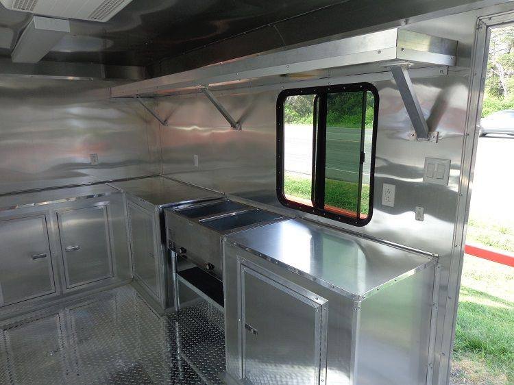 Concession Trailer 8.5′ x 16′ Silver Frost Vending Catering — photo 5