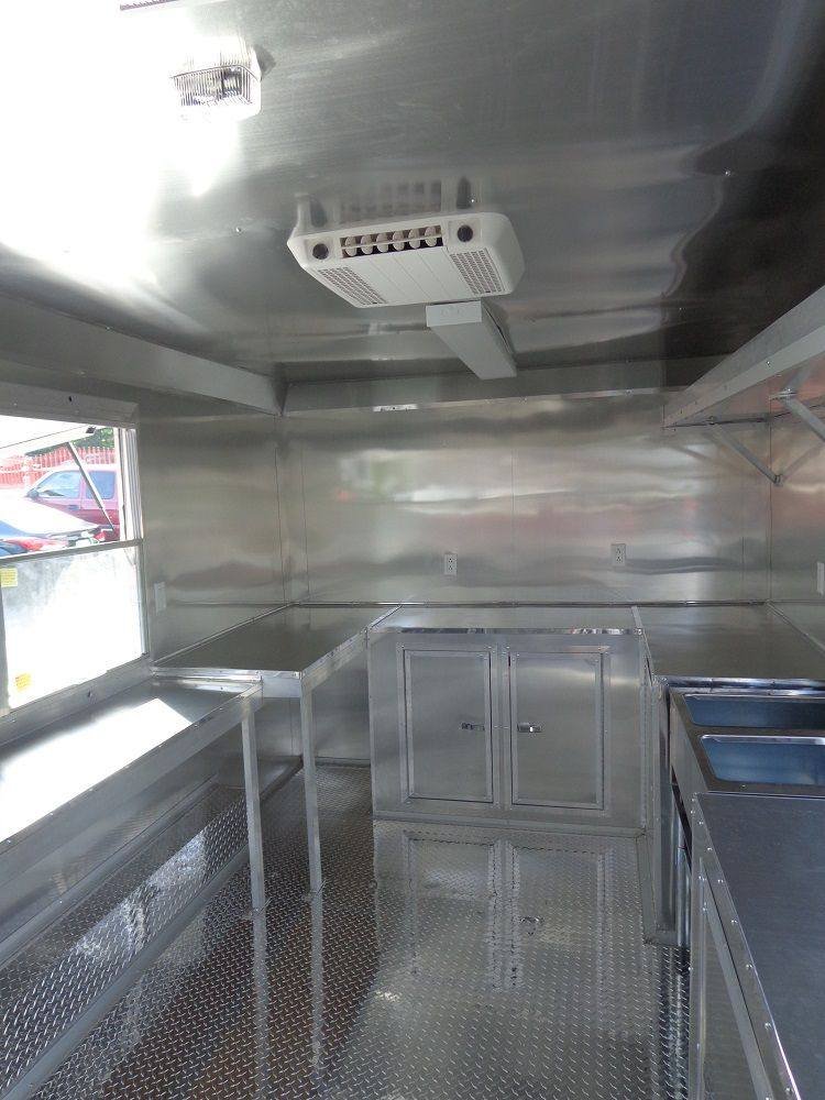 Concession Trailer 8.5′ x 16′ Silver Frost Vending Catering — photo 14