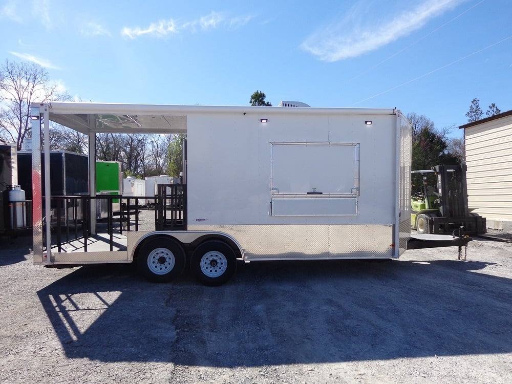 8.5′ x 20′ White Concession BBQ Food Event Trailer — photo 13