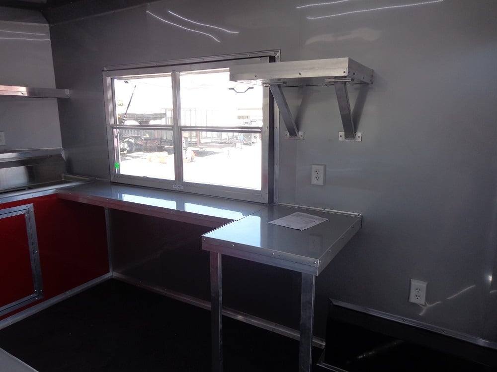 8.5′ x 20′ White Concession BBQ Food Event Trailer — photo 5