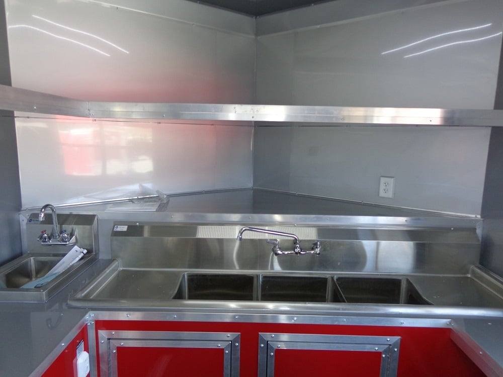 8.5′ x 20′ White Concession BBQ Food Event Trailer — photo 10