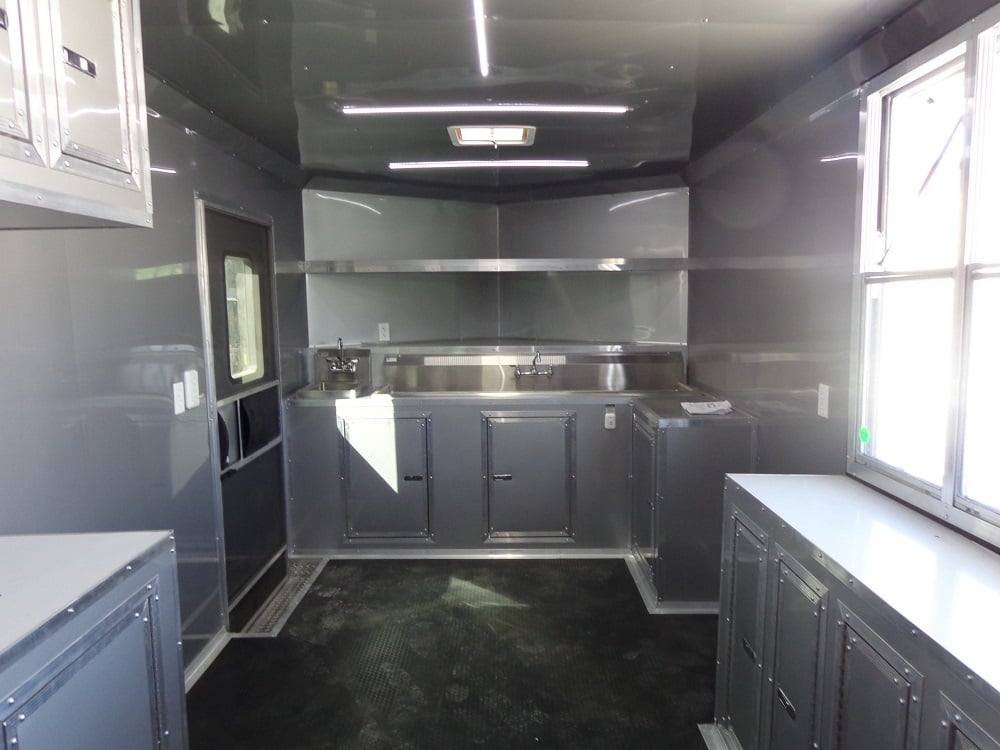 8.5′ x 18′ Penske Yellow Concession Food Trailer — photo 9