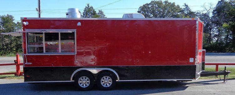 Concession Trailer 8.5’x22′ Red – Event Food Catering Vending — photo 2